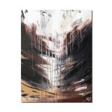 Tablou abstract pictat manual, Fantezie in abstract, 90x70cm ulei pe panza, gata de agatat pe perete