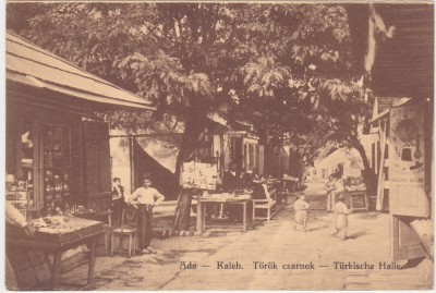 CP Insula Ada-Kaleh Ada Kaleh &amp;ndash; T&amp;ouml;r&amp;ouml;k csarnok &amp;ndash; Turkische Halle circa 1910-1920 foto