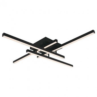 Candelabru led dimabil 38W, 3000K, 85X85X10.5cm, negru foto