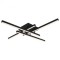Candelabru led dimabil 38W, 3000K, 85X85X10.5cm, negru