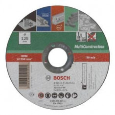 Disc de taiere BOSCH pentru constructii multiple, drept ,D 125 mm , grosime 1.0 mm