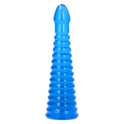Dopuri anale mari - Toyz4Lovers Tito Dop Anal Extrem din Jelly Albastru Transparent 26,5 cm O Experienta de Introducere Progresiva foto