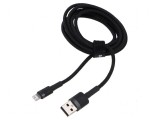 Cablu USB 2.0 Apple Lightning - 2m, High Speed, USB A, Baseus