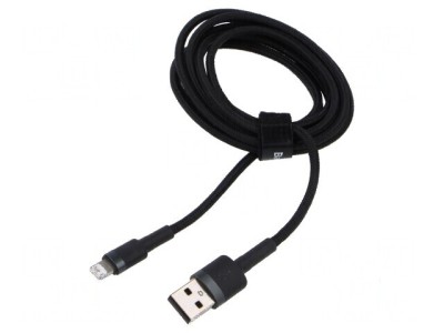 Cablu USB 2.0 Apple Lightning - 2m, High Speed, USB A foto