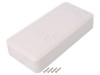 Carcasa universala TAKACHI LC165H-M4-W Alb, ABS, IP40, Compartiment Baterie, 80x165x35mm