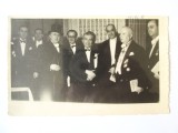 Fotografie originală 1938-1939 cu lideri ai partidelor FRN si PNȚ:Armand Călinescu,Bădescu-Roșiori...fotograf M.Daniel,Pasaj Macca,Calea Victoriei 20