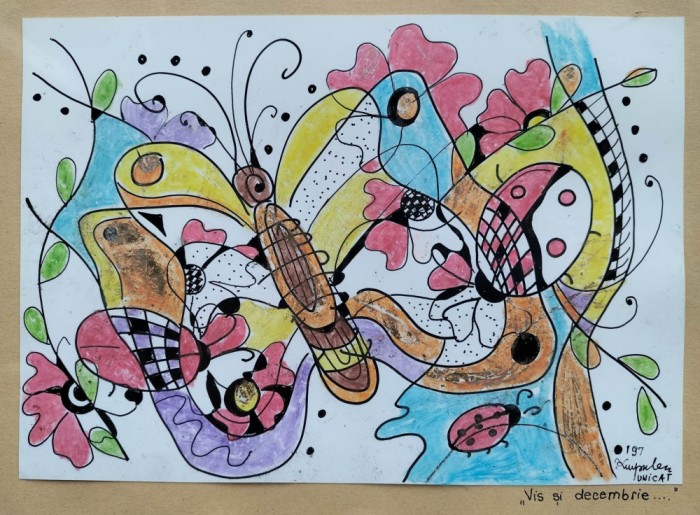 &quot;Vis şi decembrie...&quot;, artă neurografică rom&acirc;nescă, semnată (1997)