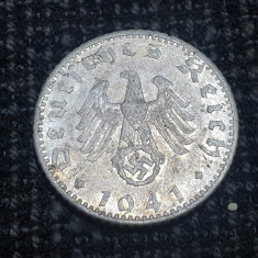Germania Nazista 50 reichspfennig 1941 F ( Stuttgart)