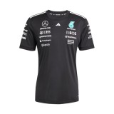 Mercedes AMG Petronas tricou de dama official Teamline Replica black F1 Team 2025 - L