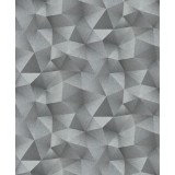Tapet geometric romburi extralavabil,gri,argintiu,GMK 3 10216-10