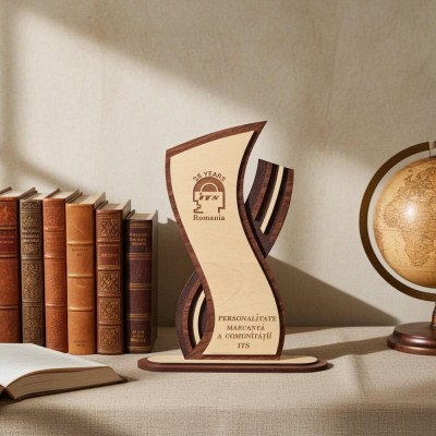 Placheta lemn gravata foto