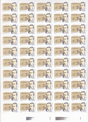 Romania 1998-LP 1450-Secolul XX-I,COLI DE 50 TIMBRE,MNH. foto