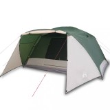 Cumpara ieftin Cort de camping cu veranda 4 persoane, verde, impermeabil