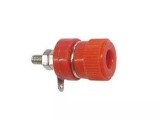 Banana Mama 4mm Rosu Velleman, Pentru Panou, Conector Binding Post, Diametru 4mm, Lungime 43mm, Grosime Max 12mm