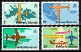 Falkland 1979, Mi #284-287**, aviatie, avioane, MNH! Cota 5 &euro;!, Transporturi, Nestampilat