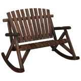 Cumpara ieftin Banca balansoar cu 2 locuri, 123x96x102 cm, lemn masiv molid