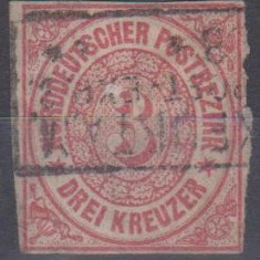 Germania - nord postbezirk, 1868, stampilat (G1)