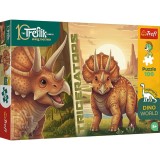 PUZZLE TREFL 100 FAMILIA TREFLIK DINO WORLD TRICERATOPS