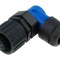 Conector Circular 7-PIN Mamă Lipire Argintat