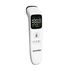 Termometru JustZEN&trade;, IR 202, tehnologie noncontact infrarosu, masurare rapida, display LED, pentru bebelusi, masoara temperatura camerei si obiectelor