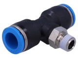 Racord Push-in T Ramificat - 0,95-6 bar PBT