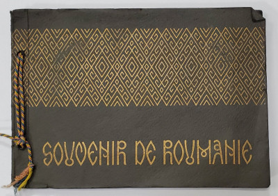 SOUVENIR DE ROUMANIE , ALBUM CU 11 CARTI POSTALE ILUSTRATE CU OAMENI SI PEISAJE DIN ROMANIA , 1937 foto