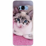 Husa silicon pentru Samsung S8, Siamese Kitty