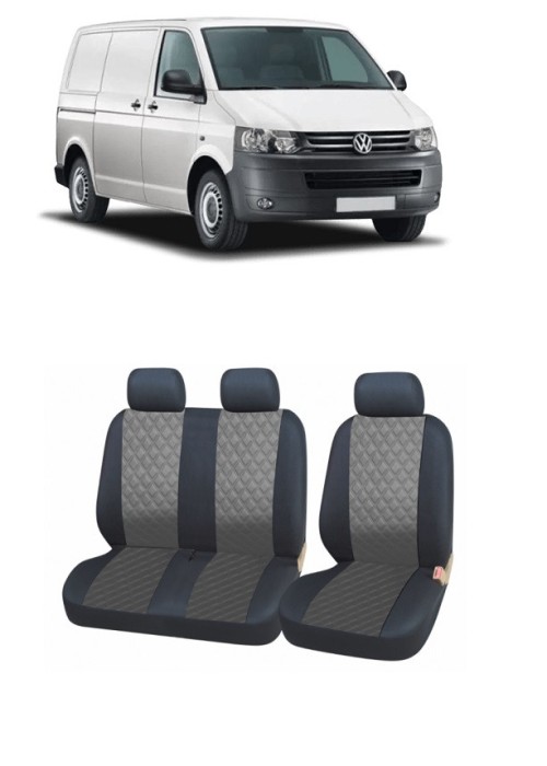 Huse scaune auto piele ecologica dedicate VW T5 (2003-2015) 2+1