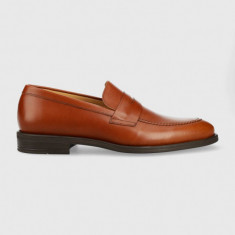 PS Paul Smith mocasini de piele Remi barbati, culoarea maro