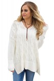 A748-2 Pulover casual tricotat model oversize, L, M/L