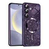 Husa premium Samsung Galaxy S24 Techsuit Luxury Glitter MagSafe, mov