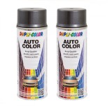 Pachet 2 x Vopsea spray auto Dacia gri metal metalizata Dupli-Color 350 ml
