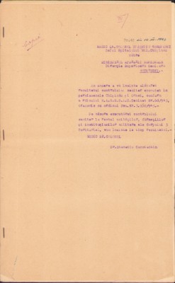 A2687N Raport control sanitar garnizoanele Chișinău și Orhei 1943 foto