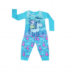 Pijama pentru fetite Disney Peppa Pig PPP-01, Turcoaz foto