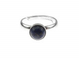 Inel argint reglabil cu lapis lazuli natural 6 MM