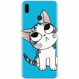 Husa silicon pentru Huawei Y9 2019, Cat Lovely Cartoon