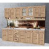 Bucatarie KORONA MIZ 2.6M Sonoma Stejar, 8 Corpuri, MDF, Pal Melaminat, 260x60x200 cm