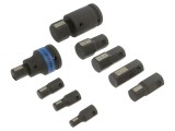Set chei tubulare cu impact KING TONY 3/4", 11 piese - cod 6411MP