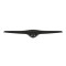 Ornament grila masca fata Skoda Fabia 2 (5j), 04.2010-03.2015, Roomster/Praktik 04.2010-, parte montare centrala, neagra, 691605-3, Aftermarket