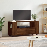 Comodă TV, stejar maro, 102x34,5x43 cm, lemn prelucrat, vidaXL