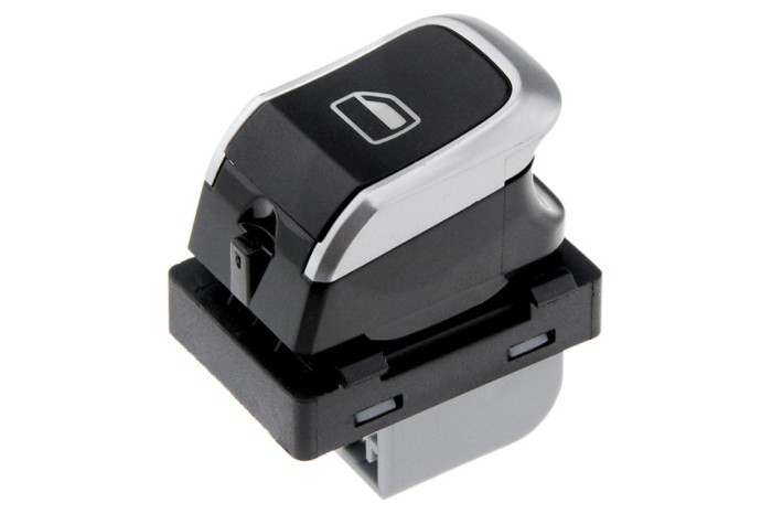 Comutator macara geam Audi A1 2014-, A6 202011-, A7 202011-, A8 2009-, Q3 2011-, Cromata, NTY EWS-AU-038