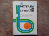 NOTIUNI DE CREATIE MANUAL PENTRU CLASA XI-XII - V. Salvanu, M. Simion, 1983