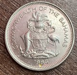 C50 CL1 - Moneda foarte veche - Bahamas - 25 centi - 1998