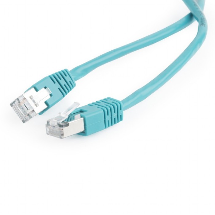 PATCH CORD FTP GEMBIRD Cat5e, cupru-aluminiu, 1 m, verde, AWG26, ecranat &amp;quot;PP22-1M/G&amp;quot; (timbru verde 0.08 lei)