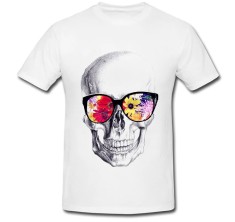 Tricou &amp;quot; Mexican skull of glasses &amp;quot; foto