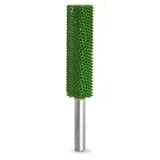 Dlh&yacute; valec s Hladk&yacute;m čelom pr -13mm stopka 6mm , Granulatie Saburr ASPRA - VERDE