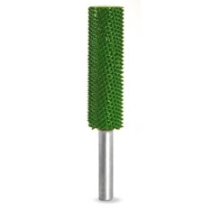 Dlh&yacute; valec s Hladk&yacute;m čelom pr -13mm stopka 6mm , Granulatie Saburr ASPRA - VERDE