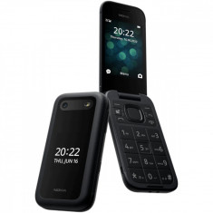Telefon mobil Nokia 2660 Flip, 4G, 128 MB, 48 MB RAM, Dual SIM, Negru foto