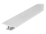 Profil Aluminiu 2m pentru Module LED Albă de Suprafață
