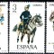 C440 - Spania 1977 - Uniforme 5v.timbre nestampilat MNH